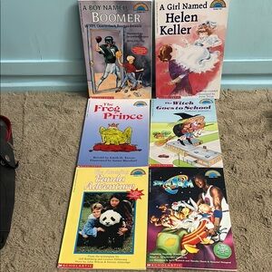 Hello Reader Level 3 (Grades 1&2) Books (Space Jam/Boomer/Witch/Frog/Keller/NFL